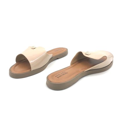 Tamanco Slaide Tamanho Especial 38 a 42 Amêndoa 61074