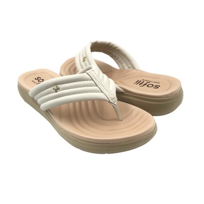 Tamanco Softli Anabela Off White 1000510024