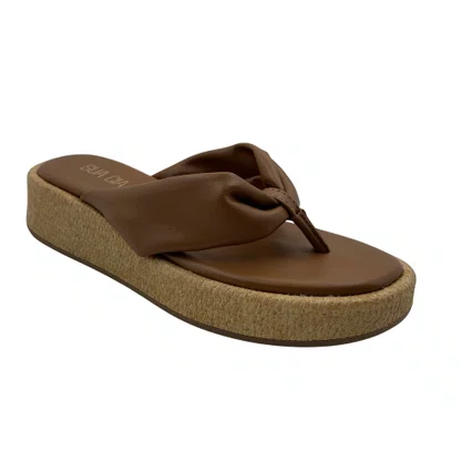 Tamanco Sua Cia Flat Form Marrom 4cm 16757