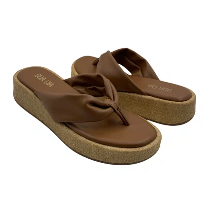 Tamanco Sua Cia Flat Form Marrom 4cm 16757