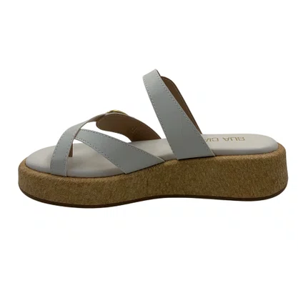 Tamanco Sua Cia Flat Form Off White 4cm 16754