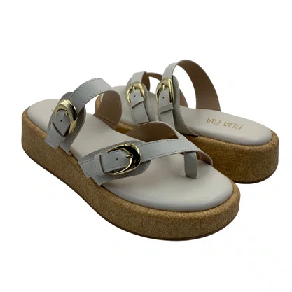 Tamanco Sua Cia Flat Form Off White 4cm 16754