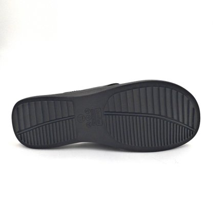 Tamanco Usaflex Couro Preto Com Amortecedor 2402