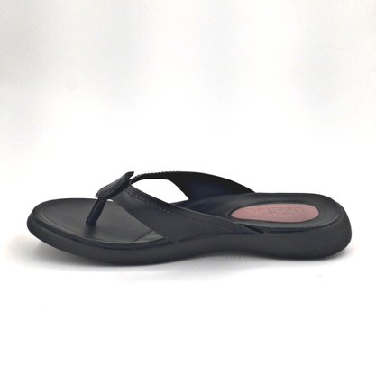 Tamanco Usaflex Couro Preto Com Amortecedor 2402