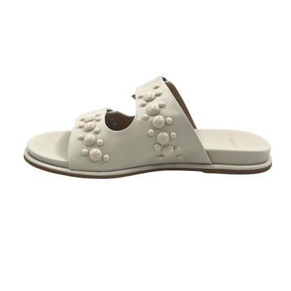 Tamanco Zabumba Papete com Aplicações Off White 10403