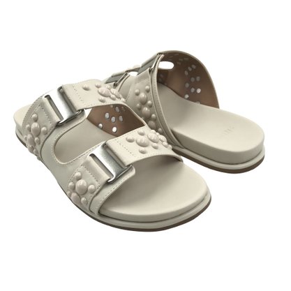 Tamanco Zabumba Papete com Aplicações Off White 10403