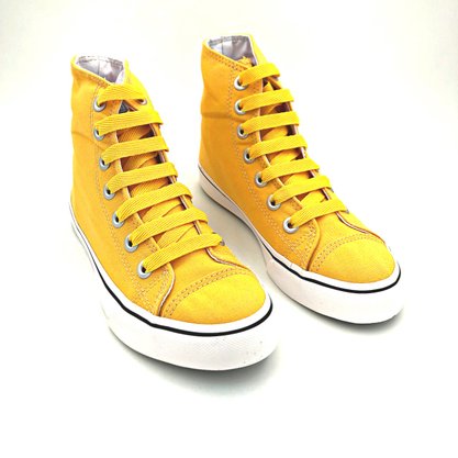 Tênis Abotinado Capricho Amarelo Canvas CP0655