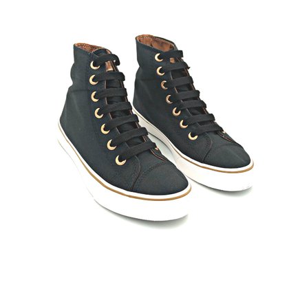 Tênis Abotinado Capricho Preto Canvas CP0655