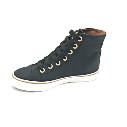 Tênis Abotinado Capricho Preto Canvas CP0655