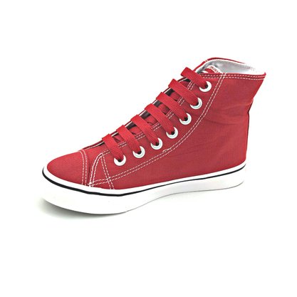 Tênis Abotinado Capricho Vermelho Canvas CP0655