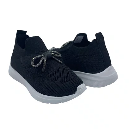 Tênis Baby Mini Sua Cia Knit Sola em EVA com Laço 782