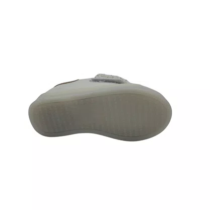Tênis Baby Mini Sua Cia LED Off White Laço 778