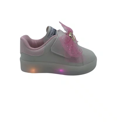 Tênis Bebê Pisca-Pisca Mini Sua Cia com Laço Branco 00731