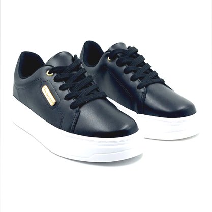 Tênis Beira Rio Casual Flatform Preto 4305102