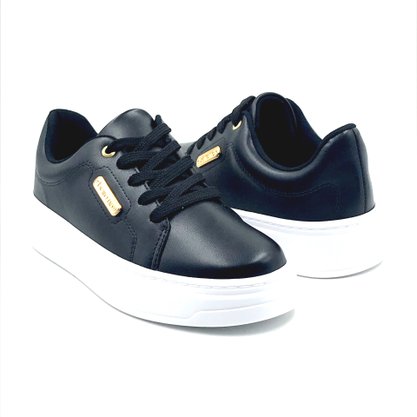 Tênis Beira Rio Casual Flatform Preto 4305102