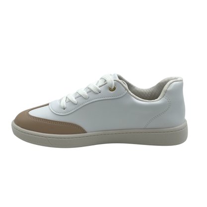 Tênis Beira Rio Flat Form Branco com Preto 4313103