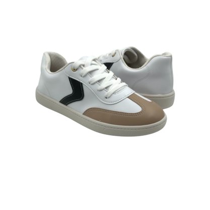 Tênis Beira Rio Flat Form Branco com Preto 4313103