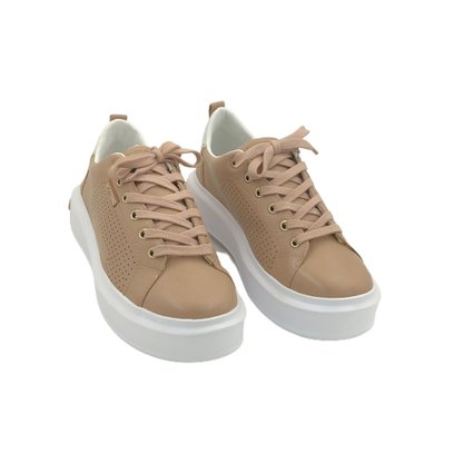 Tênis Bottero Flatform Couro Brown 327202