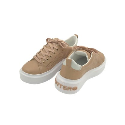 Tênis Bottero Flatform Couro Brown 327202