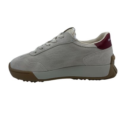 Tênis Bottero Sneakers Couro Camurça Bege 371501