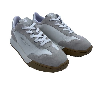 Tênis Bottero Sneakers Couro Camurça Bege 371502
