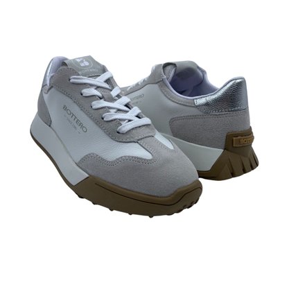 Tênis Bottero Sneakers Couro Camurça Bege 371502