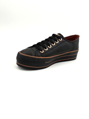 Tênis Capricho Feminino Flatform Preto Like Class