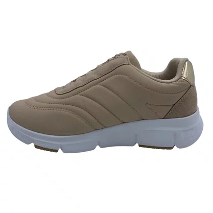 Tênis Casual Comfortflex Calce Fácil Bege 2590401