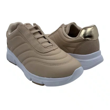 Tênis Casual Comfortflex Calce Fácil Bege 2590401
