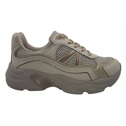 Tênis Casual Dakota Sneakers Bege 0971