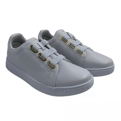 Tênis Casual Feminino Comfortflex em Couro Branco 2565308