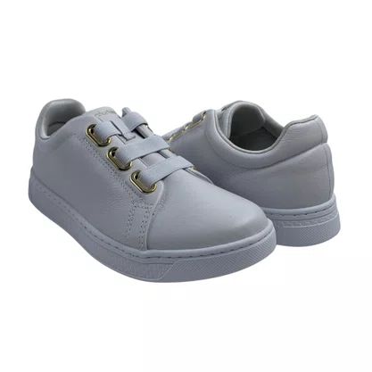 Tênis Casual Feminino Comfortflex em Couro Branco 2565308
