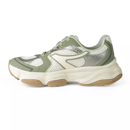 Tênis Casual Feminino Dakota Impulse+ Verde e Bege D0734