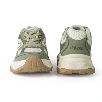 Tênis Casual Feminino Dakota Impulse+ Verde e Bege D0734