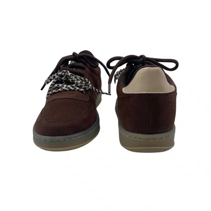 Tênis Casual Feminino Offline Camurça Marrom 24360