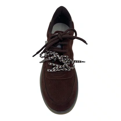 Tênis Casual Feminino Offline Camurça Marrom 24360