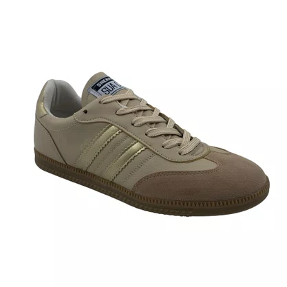 Tênis Casual Feminino Sua Cia Street Bege 16327