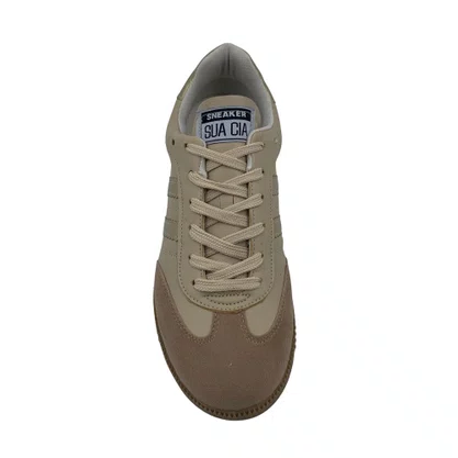 Tênis Casual Feminino Sua Cia Street Bege 16327