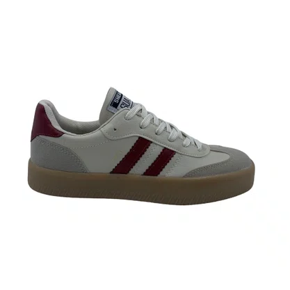 Tênis Casual Feminino Sua Cia Street Cinza 16336 Solado Alto