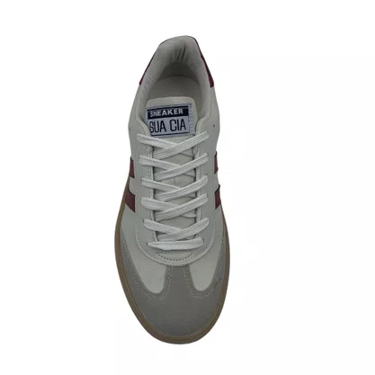 Tênis Casual Feminino Sua Cia Street Cinza 16336 Solado Alto