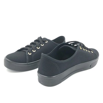 Tênis Casual Moleca Lona Preto 5672.100