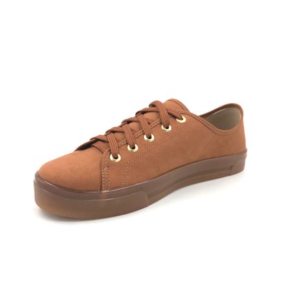 Tênis Casual Moleca Nobuck Camel 5672.100