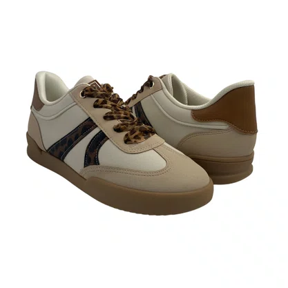 Tênis Casual Piccadilly Bege 903001 Conforto
