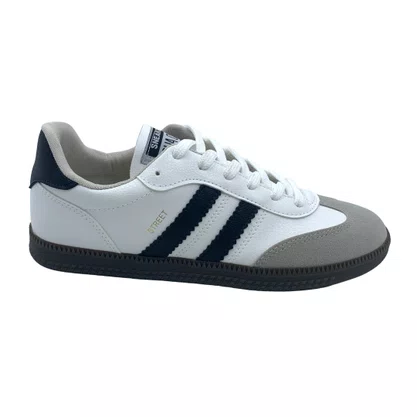 Tênis Casual Sua Cia Street Branco com Preto 16327