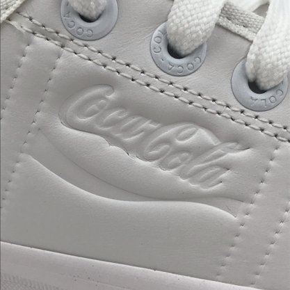Tênis Coca Cola Feminino Casual Couro Branco 2288