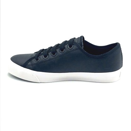 Tênis Coca Cola Feminino Casual Couro Preto 2288