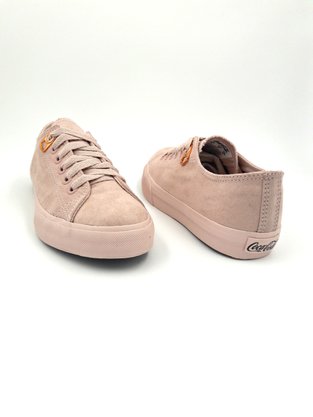 Tênis Coca-Cola Feminino Rosê Suede CC1533