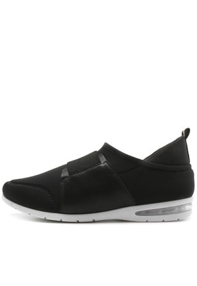 Tênis Comfortflex Preto Casual de Tecido Elastano 1958302