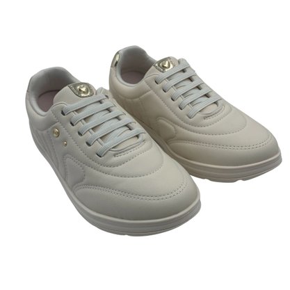 Tênis Comfortflex Casual Calce Fácil Bege 2558302