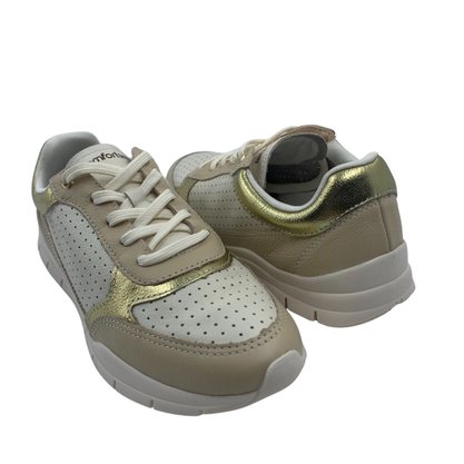 Tênis Comfortflex Casual Couro Bege 2535303